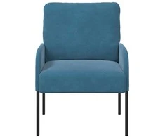Sofa Sofos su pagalve 55cm Mėlyna fanera