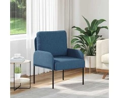 Sofa Sofos su pagalve 55cm Mėlyna fanera