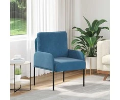 Sofa Sofos su pagalve 55cm Mėlyna fanera
