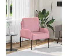 Sofa Sofos su pagalve 55cm Rožinė fanera