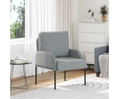 Sofa Sofos su pagalve 55cm Šviesiai pilka fanera