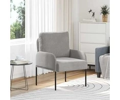 Sofa Sofos su pagalve 55cm Šviesiai pilka fanera