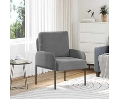 Sofa Sofos su pagalve 55cm Tamsiai pilka fanera