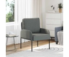 Sofa Sofos su pagalve 55cm Tamsiai pilka fanera