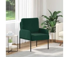 Sofa Sofos su pagalve 55cm Tamsiai žalia fanera