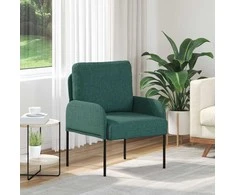 Sofa Sofos su pagalve 55cm Tamsiai žalia fanera