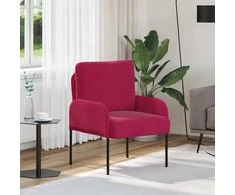 Sofa Sofos su pagalve 55cm Vyno raudona fanera