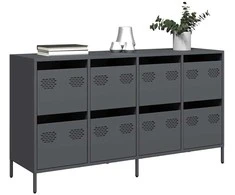 Šoninė spintelė, antracito, 135x39x73,5cm, plienas