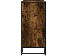 Šoninė spintelė, dūminio ąžuolo, 68x35x76cm, mediena/metalas