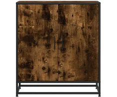 Šoninė spintelė, dūminio ąžuolo, 68x35x76cm, mediena/metalas