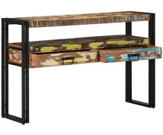 Konsolinis stalas 120 x 33 x 75 cm Kietas atkurtas medis