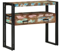 Konsolinis stalas 90 x 33 x 75 cm Kietas atkurtas medis