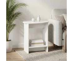 Šoninis stalas Itin blizgi balta 50 x 39,5 x 55 cm