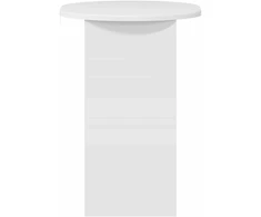 Šoninis stalas Itin blizgi balta 50 x 39,5 x 55 cm