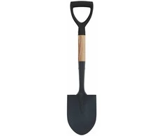 Spade Juoda 68,5 cm Galingas padengtas plienas ir kietas medis