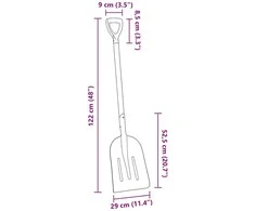 Spade Sidabro 29 x 122 cm Aliuminis