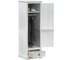 Spintos Balta 55 x 50 x 170 cm Kietos pušies mediena