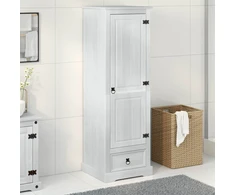Spintos Balta 55 x 50 x 170 cm Kietos pušies mediena