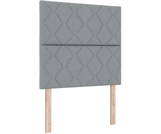 Spyruoklinė lova su čiužiniu Šviesiai pilka 120 x 190 cm