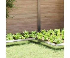 Sraigių tvora 4 pcs Sidabro 10 x 10 x 25 cm Cinkuota plienas
