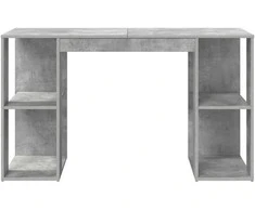 Stalas Betono pilka 130 x 50.5 x 75 cm Apdirbta mediena