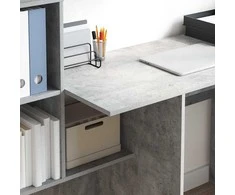 Stalas Betono pilka 131,5 x 50 x 106,5 cm Apdirbta mediena