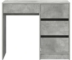 Stalas Betono pilka 90 x 37.5 x 75 cm Apdirbta mediena