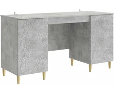 Stalas Betono pilka Apdirbta mediena 142,5 x 50 x 75 cm