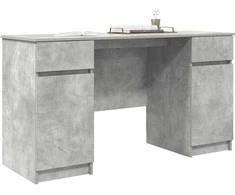 Stalas Betono pilka 140 x 49 x 76 cm Apdirbta mediena