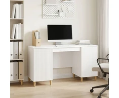 Stalas Itin blizgi balta 142,5 x 50 x 75 cm Apdirbta mediena