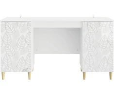 Stalas Itin blizgi balta Apdirbta mediena 142,5 x 50 x 75 cm
