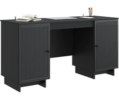 Stalas Juoda Apdirbta mediena 142,5 x 50 x 75 cm