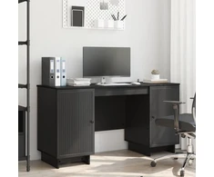 Stalas Juoda Apdirbta mediena 142,5 x 50 x 75 cm