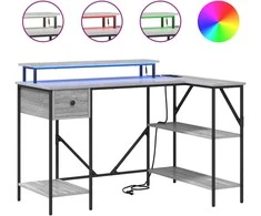 Stalas Pilkas Sonoma 120 x 79 x 86,5 cm Apdirbta mediena