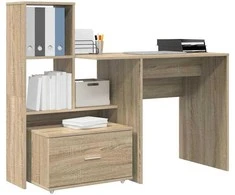Stalas Sonoma ąžuolas 131,5 x 50 x 106,5 cm Apdirbta mediena