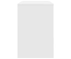Stalas su lentyna Balta 102 x 50 x 75 cm Apdirbta mediena
