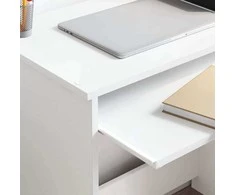 Stalas su stalčių Balta 106 x 41 x 88.5 cm Apdirbta mediena