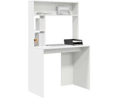 Stalas su lentyna Balta 91 x 50 x 149 cm Apdirbta mediena