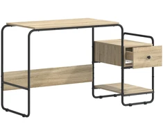 Stalas su saugojimo vieta Sonoma ąžuolas 131,5 x 50 x 75,5 cm