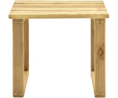 Staliukas prie saulės gulto, 30x30x26cm, impregnuota pušis