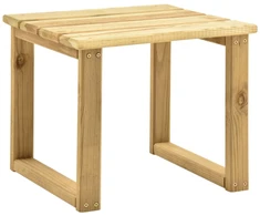 Staliukas prie saulės gulto, 30x30x26cm, impregnuota pušis