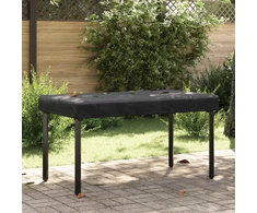 Stalo uždengimas 142 x 82 x 15 cm audinys Stačiakampio Juoda