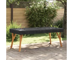 Stalo uždengimas 82 x 182 x 15 cm audinys Stačiakampio Juoda