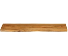 Stalviršis, 120x40x2,5cm, mango masyvas, su gyvu kraštu