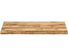 Stalviršis, 120x60x3,8cm, mango masyvas, su gyvu kraštu