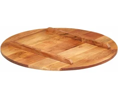 Stalviršis, 60cm, akacijos medienos masyvas, apskritas, 15–16mm