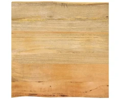 Stalviršis, 80x80x3,8cm, mango medienos masyvas, su gyvu kraštu