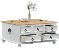 storage box Balta 90 x 78 x 45 cm Kietos pušies mediena
