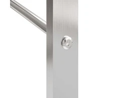 Stovas malkoms, 50x28x132 cm, nerūdijantis plienas