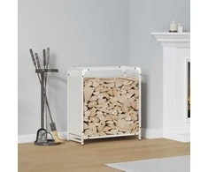 Stovas malkoms, balta, 60x28x65 cm, šaltai valcuotas plienas